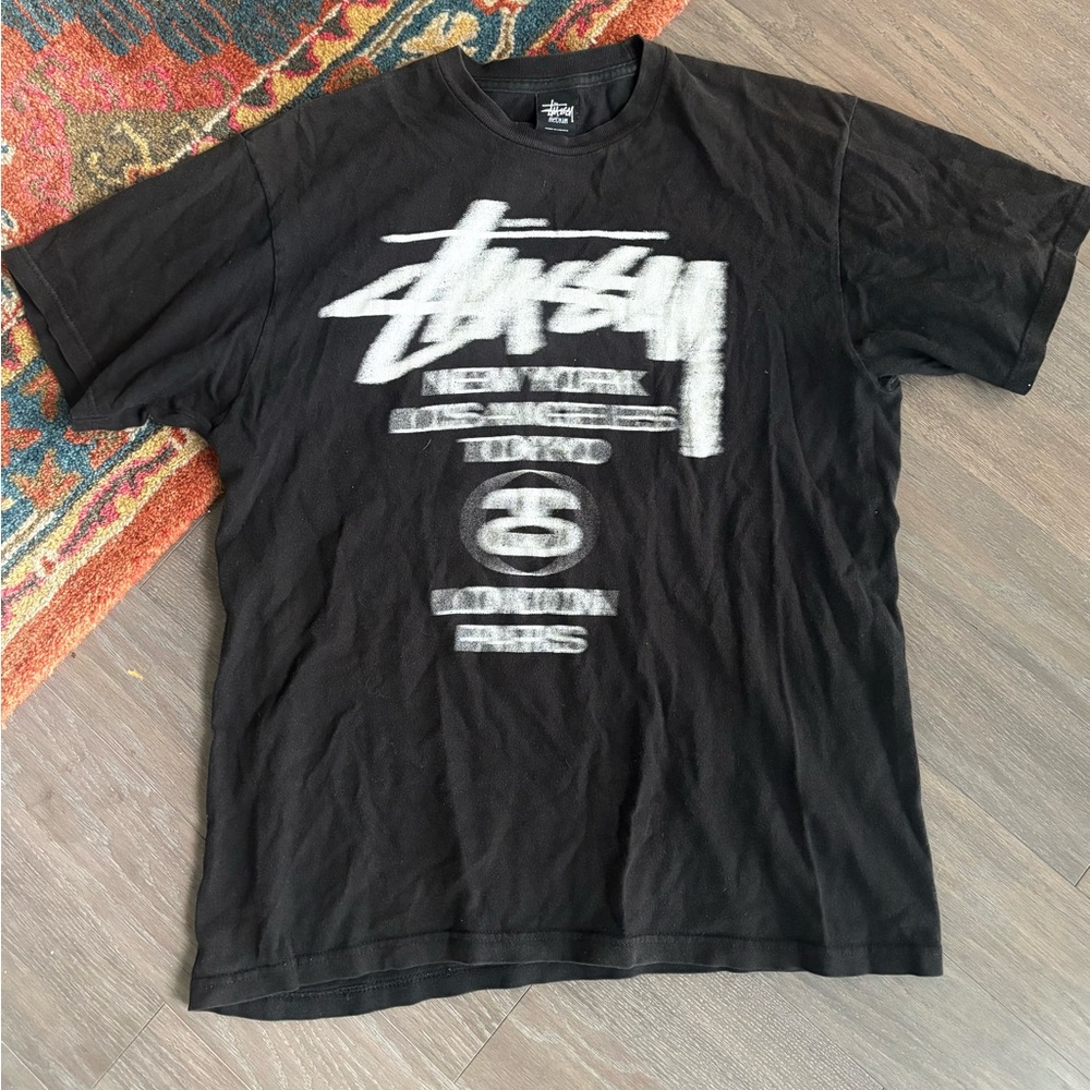 Vintage Stussy Blurry Graphic Tee